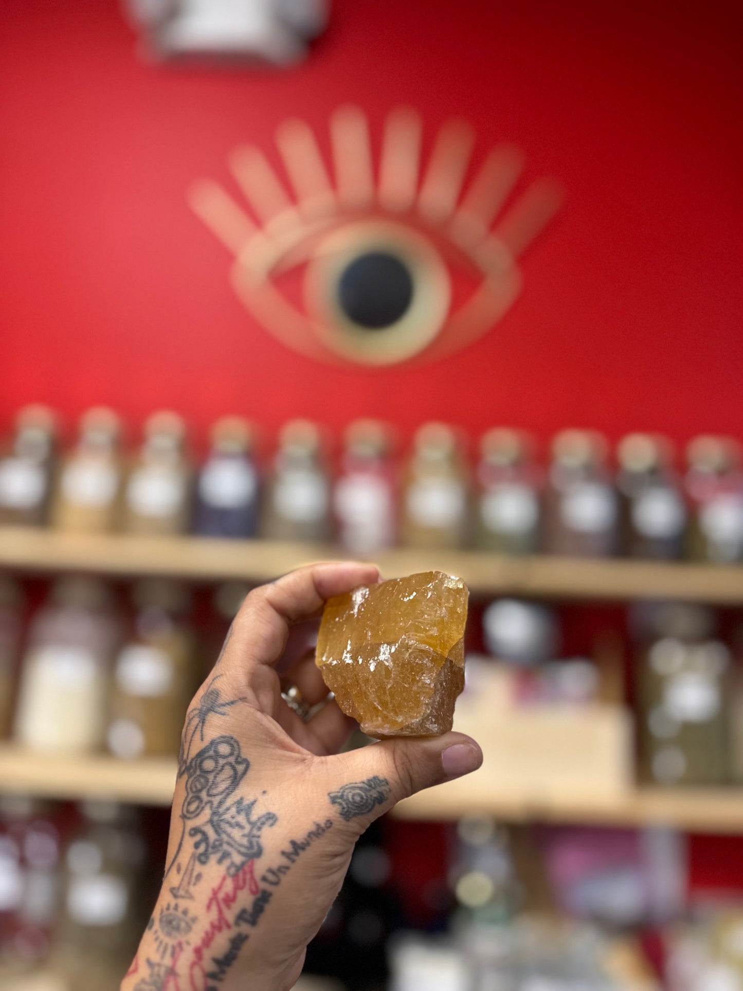 Honey Calcite Raw