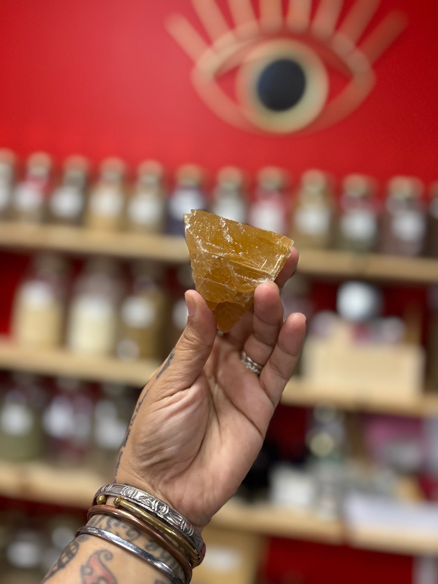 Honey Calcite Raw